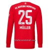 Camiseta de fútbol Manga Larga FC Bayern de Múnich Muller 25 Primera Equipación 2022-23 - Hombre